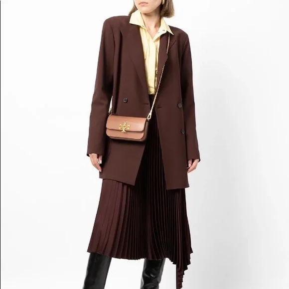 Tory Burch Eleanor phone crossbody in Moose NEW - Picture 4 of 13